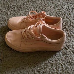 Peach color vans size 5 1/2